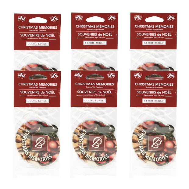 Christmas Memories Car Air Freshener 6-pack