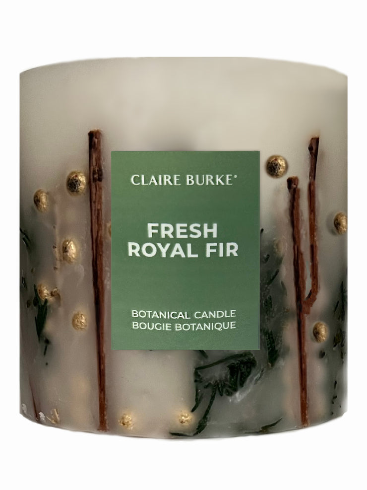 Claire Burke Fresh Royal Fir Botanical Candle for Home