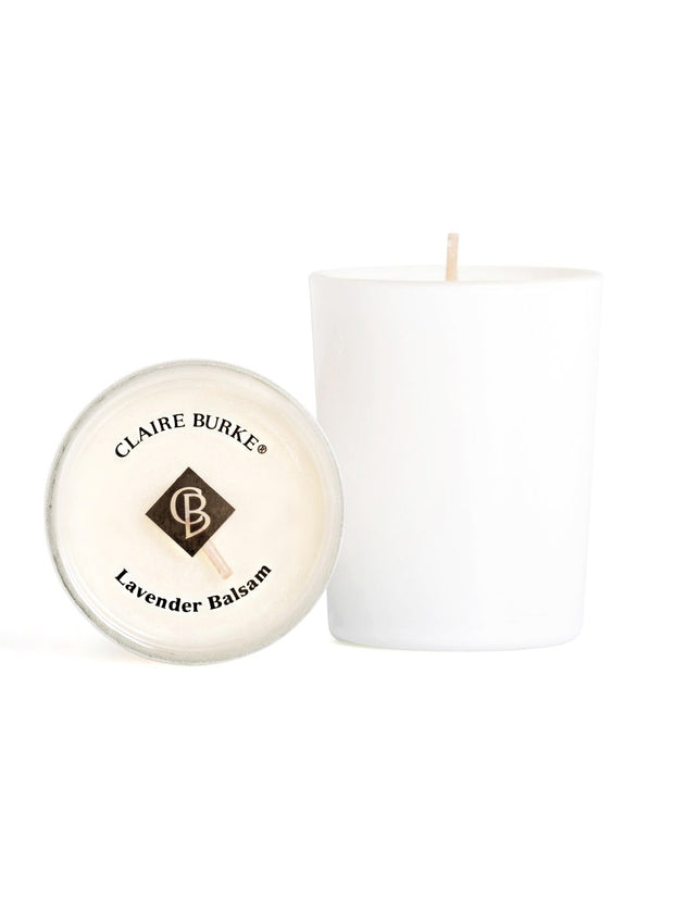 Claire Burke Lavender Balsam 3 oz Scented Votive Candles 