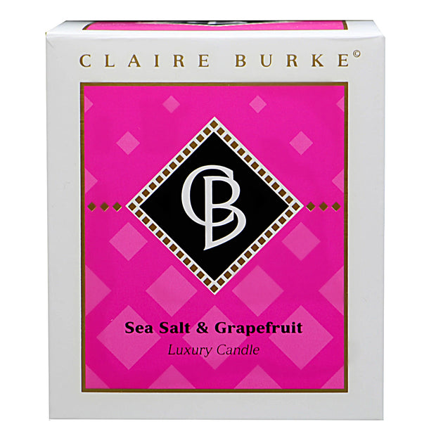 Claire Burke Sea Salt & Grapefruit Candle: The Sea Salt & Grapefruit Candle will Energize your soul with a zesty combination of luxury fragrances and hints of grapefruit, pineapple, and vanilla.